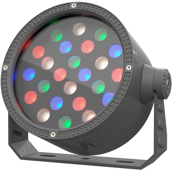 Светодиодный прожектор 50 Вт для архитектурной и ландшафтной подсветки. Цвет свечения RGBW, управление DMX/RDM. класс защиты IP65